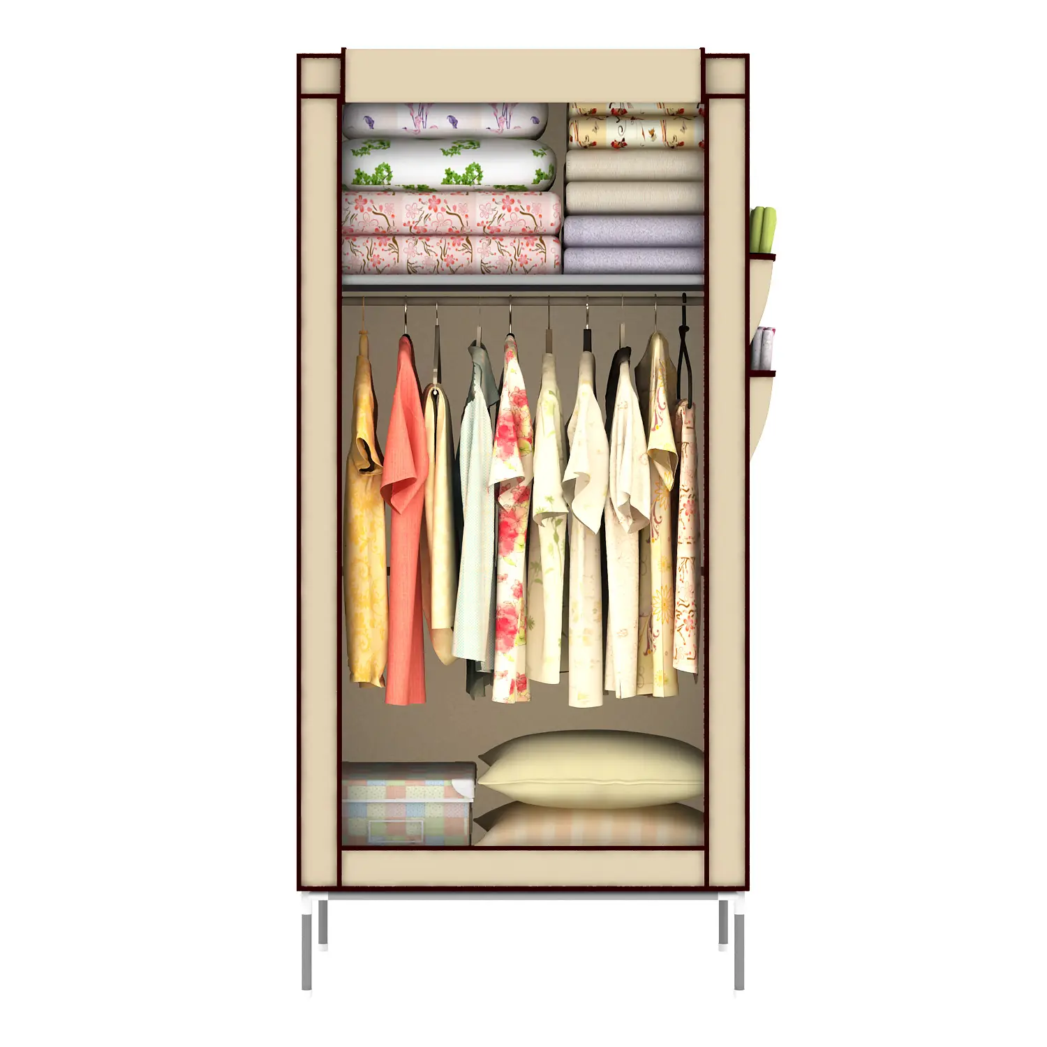เซตตู้เสื้อผ้าอเนกประสงค์ 2 ขนาด และชั้นวางรองเท้า บีเน็ต (Binet) - Image 10