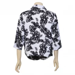 เสื้อเชิ้ตปกซาฟารี แขนสามส่วน Petal Twists - Image 3