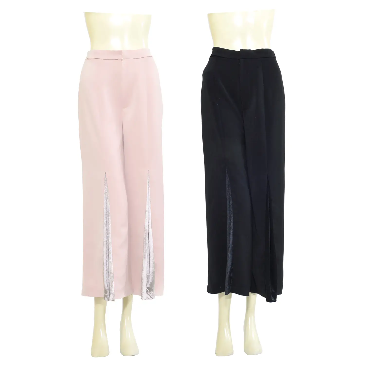 กางเกงขายาวทรงขาบาน ทวิสต์หน้าขอบเอวยางยืด ด้านหลัง รุ่น Lamphong Pants