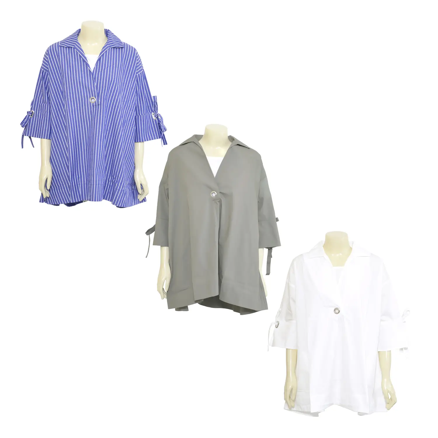 เสื้อทูนิคคอวีแขน 3 ส่วน พร้อมเสื้อกล้าม