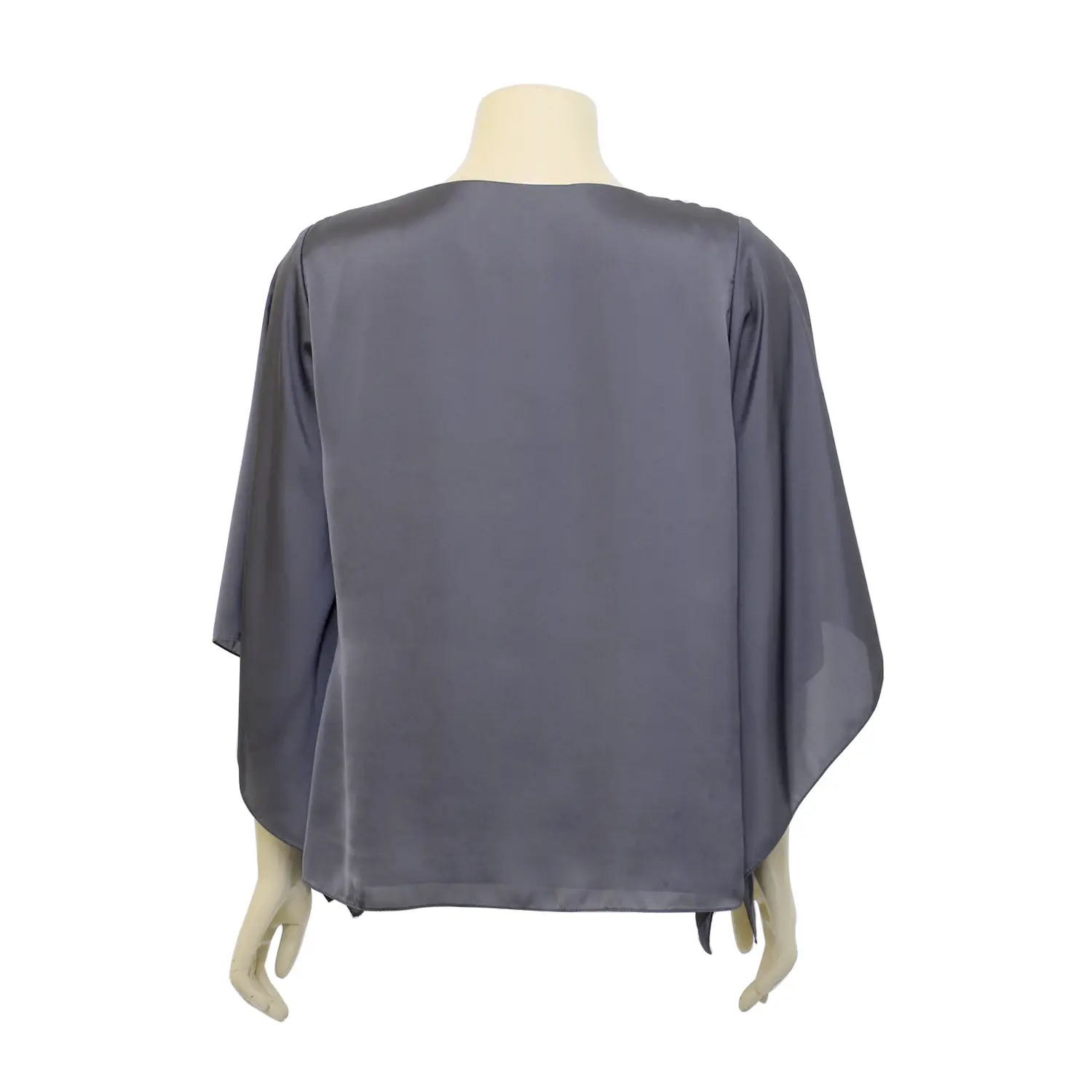 เสื้อสตรีคอปาด แบบสวม แขน 3 ส่วน ช่วงคอตกแต่งลูกปัดคริสตัล - Image 3
