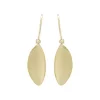 ต่างหูเงิน925 ชุบทอง14K ดีไซน์รูปใบไม้ (Blow Leaf Earring)