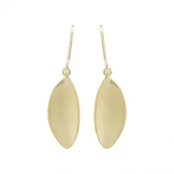 ต่างหูเงิน925 ชุบทอง14K ดีไซน์รูปใบไม้ (Blow Leaf Earring)