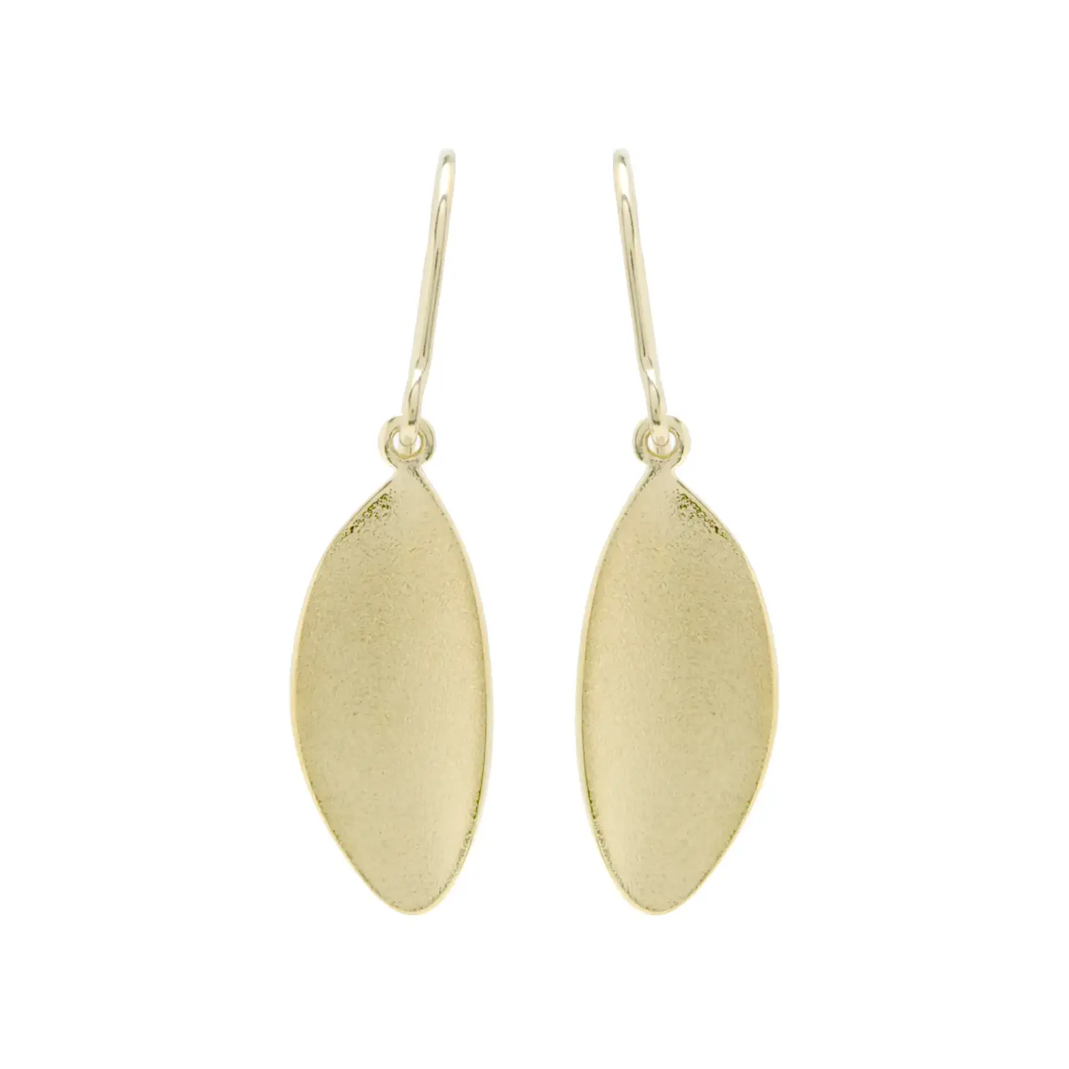 ต่างหูเงิน925 ชุบทอง14K ดีไซน์รูปใบไม้ (Blow Leaf Earring)