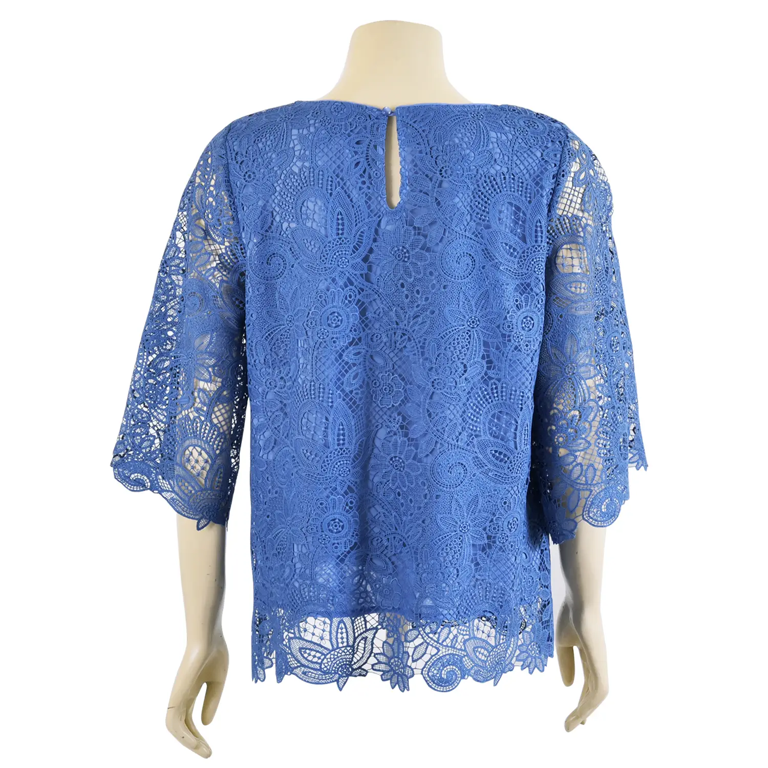 เสื้อคอปาดแขน 4 ส่วน ตัดต่อแขนกระดิ่งผ้าลูกไม้Itokin Boutique - Image 4