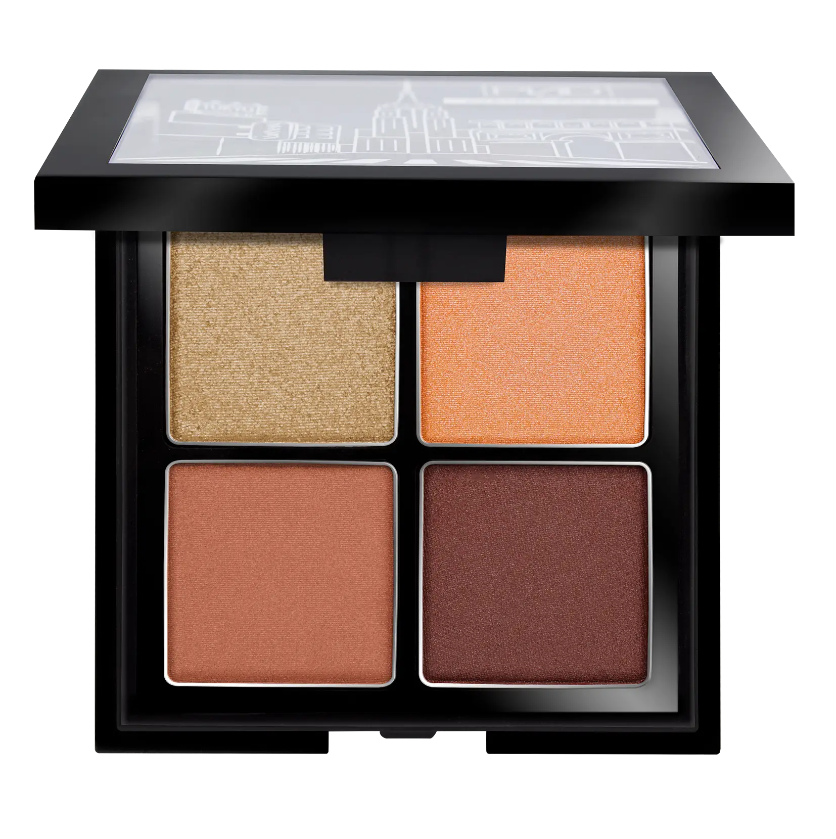 เซตพีเอนดี บีเอสซี อายแชโดว์ พาเลท 4 สี, บลัชออน สีเอฟ6, บลัชออน สีพี1 และดินสอเขียนคิ้ว - Image 2