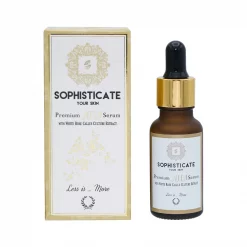 เซต Sophisticate เพื่อผิวดูกระจ่างใส สบู่ไวท์เทนนิ่ง ไวท์เทนนิ่ง เซรั่ม AHA เซรั่ม และครีมกันแดด - Image 3