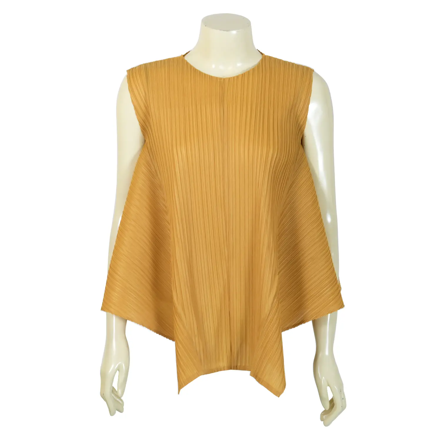เสื้อสตรีอัดพลีทคอกลม แบบสวม แขนกุด รุ่นซัมเมอร์ - Image 4