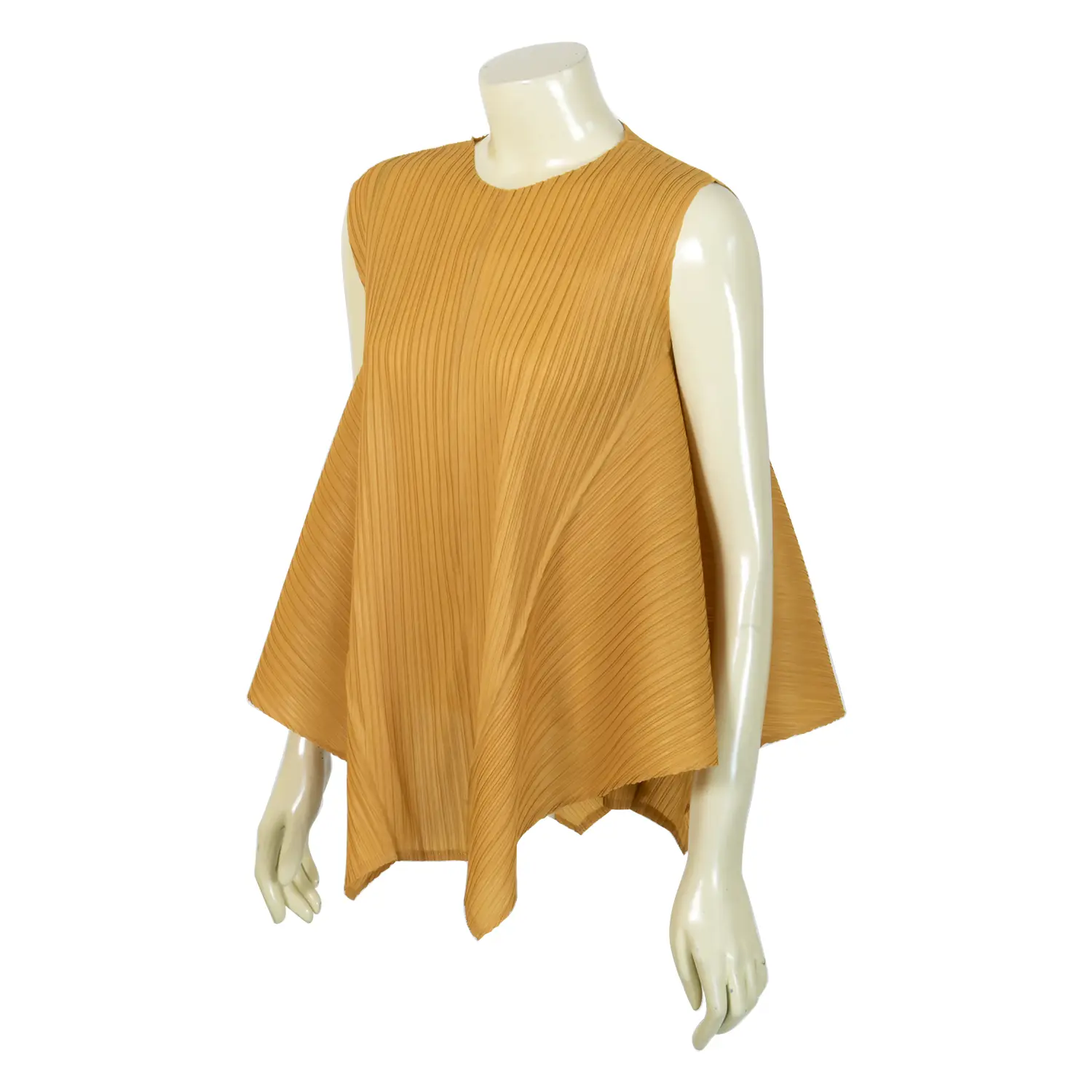 เสื้อสตรีอัดพลีทคอกลม แบบสวม แขนกุด รุ่นซัมเมอร์ - Image 3