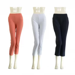 กางเกงขา 8 ส่วน ผ้าเวฟรอนสีพื้น