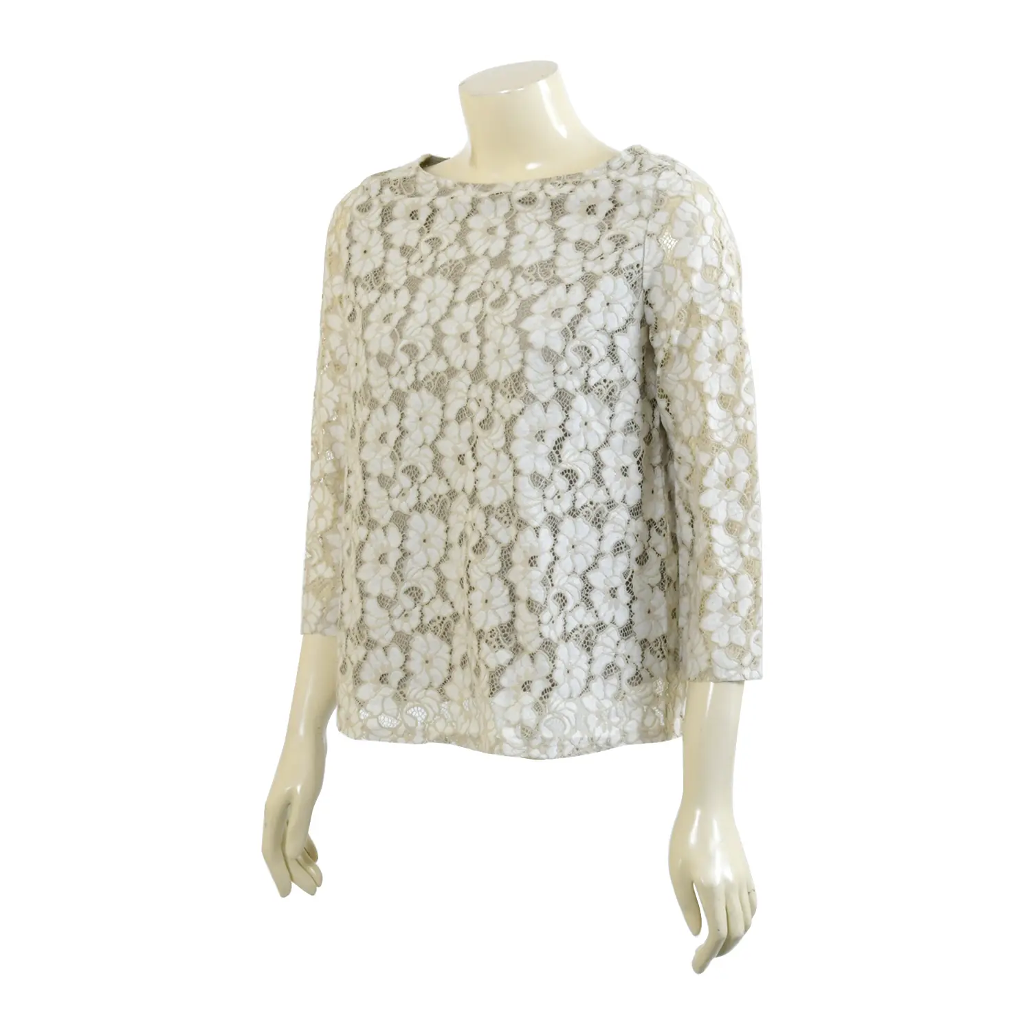 เสื้อผ้าลูกไม้ราเชลคอปาด แบบสวม แขน 4 ส่วน - Image 3