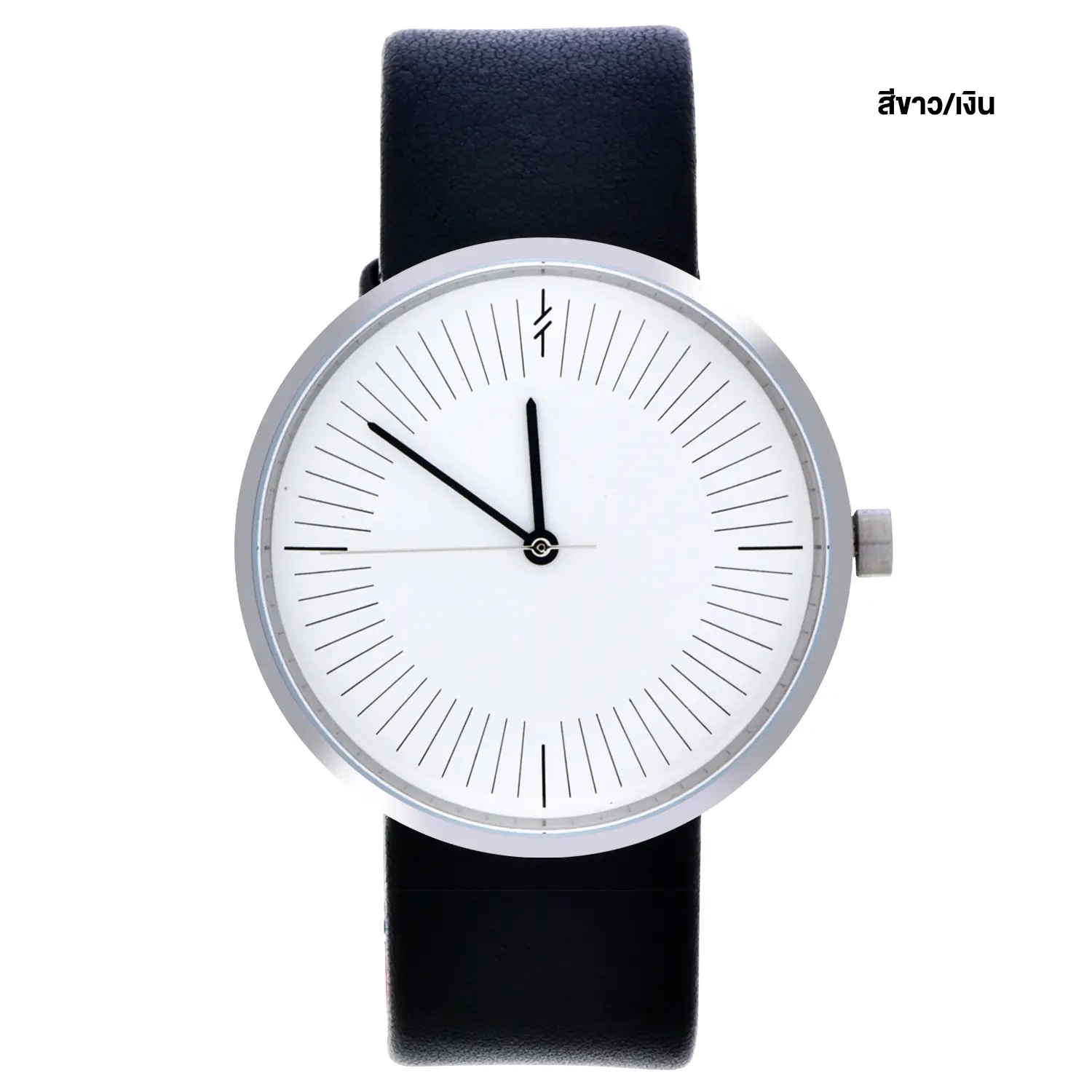 นาฬิกาข้อมือหน้าปัดทรงกลม สายหนังวัวสีดำ รุ่น Timeless - Image 2