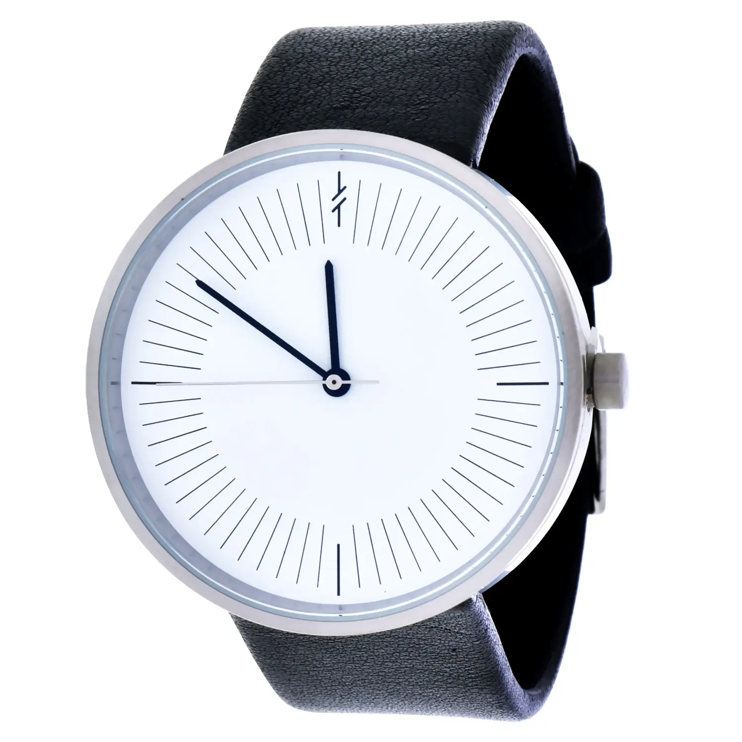 นาฬิกาข้อมือหน้าปัดทรงกลม สายหนังวัวสีดำ รุ่น Timeless - Image 5