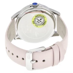 นาฬิกาข้อมือ Lacoste  หน้าปัดทรงกลมประดับ คริสตัล สายหนังวัวแท้สีชมพู - Image 3
