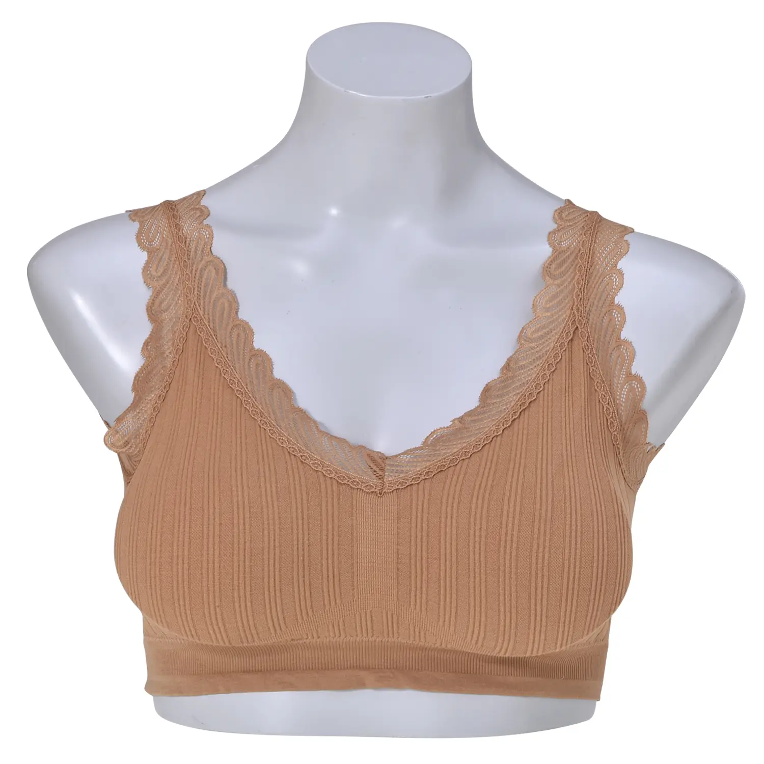 เซตวูลล์ฟอกซ์ รุ่น Good Lace Bra บราแบบ สวมแต่งระบายลูกไม้ ไร้โครง ไร้ตะขอ จำนวน 5 ตัว (คละสี สงวนสิทธิ์ ในการเลือก) - Image 7