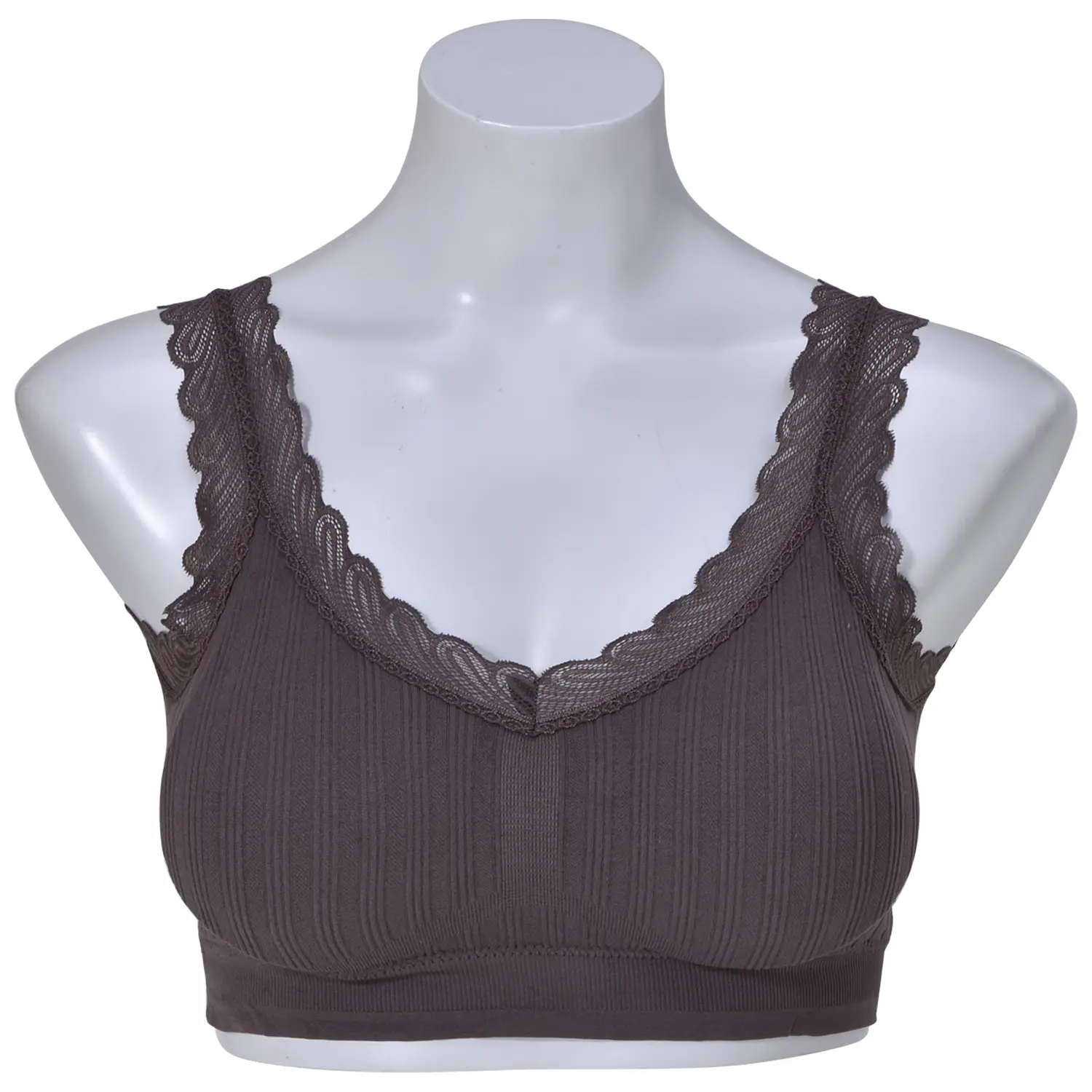 เซตวูลล์ฟอกซ์ รุ่น Good Lace Bra บราแบบ สวมแต่งระบายลูกไม้ ไร้โครง ไร้ตะขอ จำนวน 5 ตัว (คละสี สงวนสิทธิ์ ในการเลือก) - Image 6