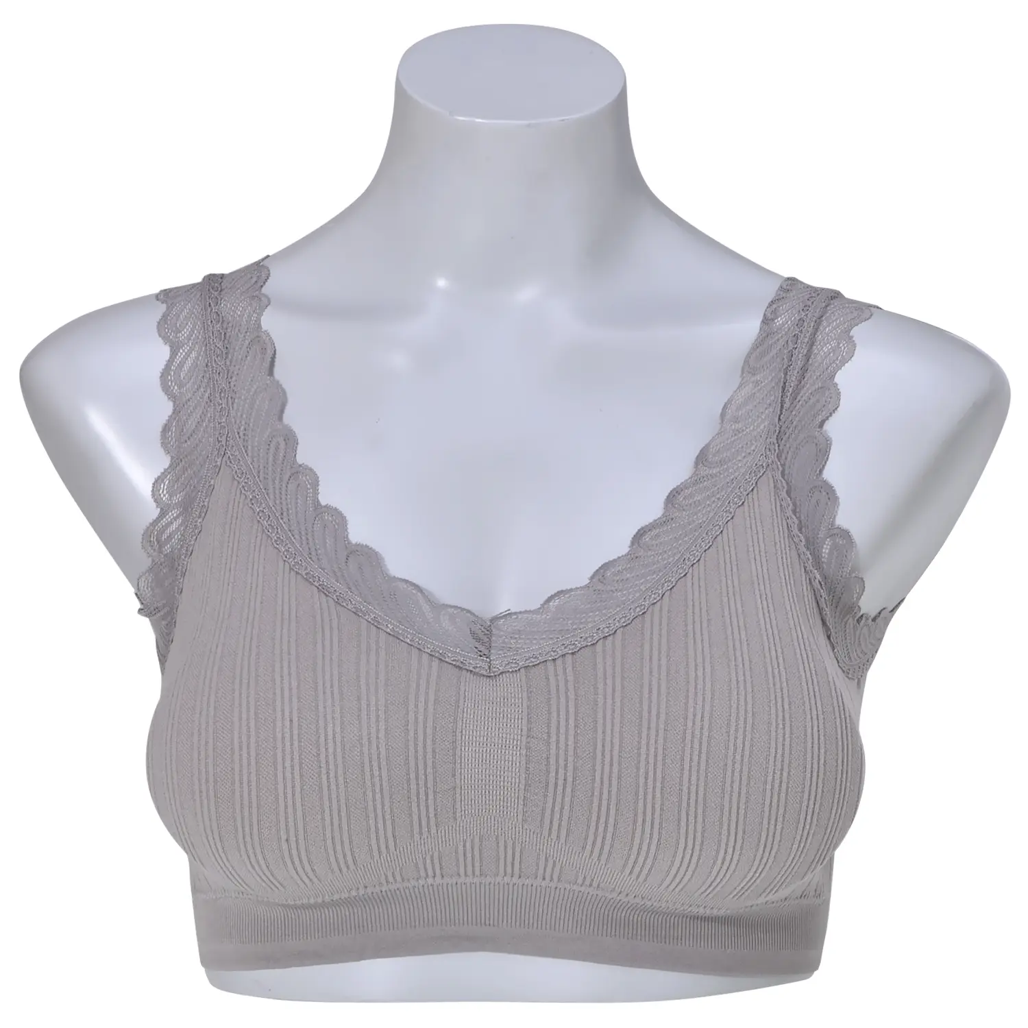 เซตวูลล์ฟอกซ์ รุ่น Good Lace Bra บราแบบ สวมแต่งระบายลูกไม้ ไร้โครง ไร้ตะขอ จำนวน 5 ตัว (คละสี สงวนสิทธิ์ ในการเลือก) - Image 3