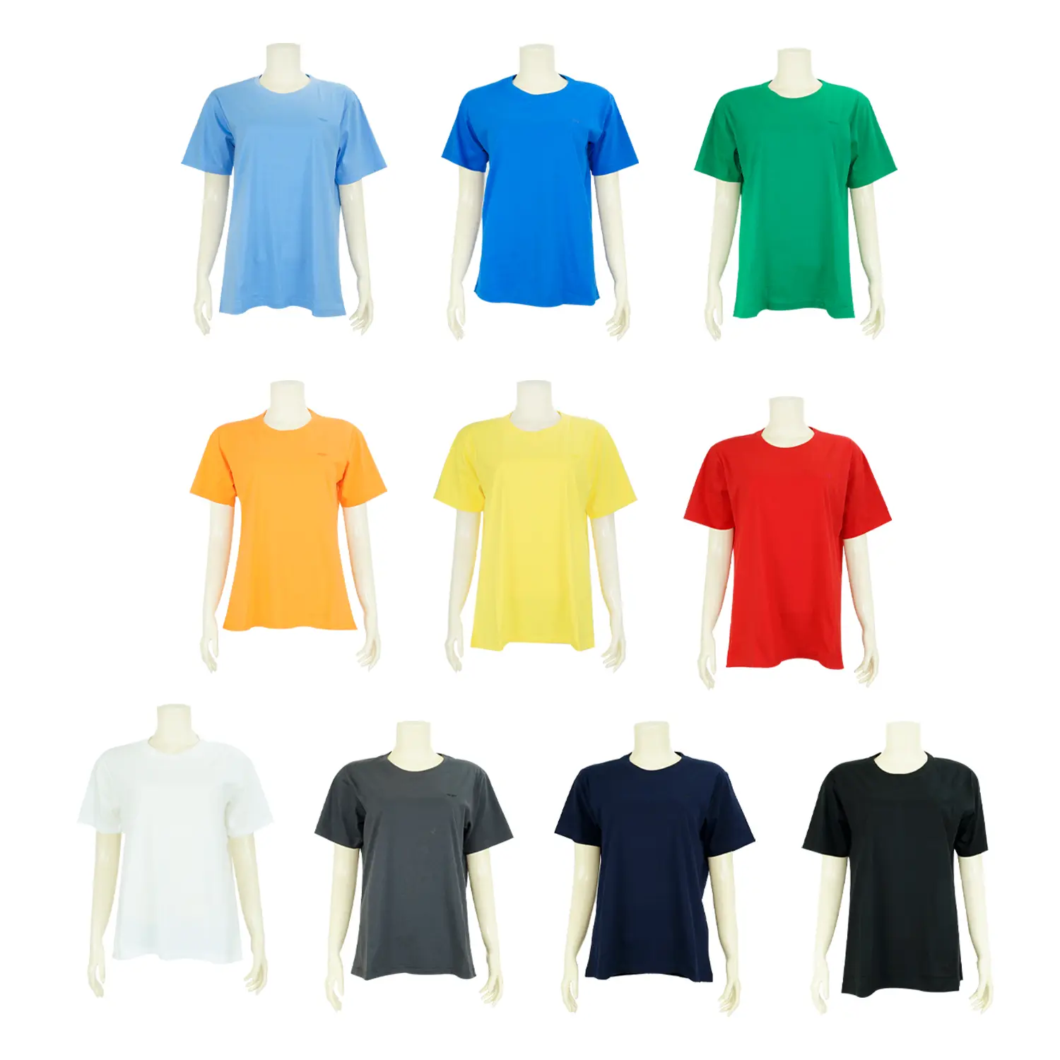 เซตเสื้อยืดคอกลม สีพื้น GETAWAY แขนสั้นทรงกระบอก (จำนวน 5 ตัว)