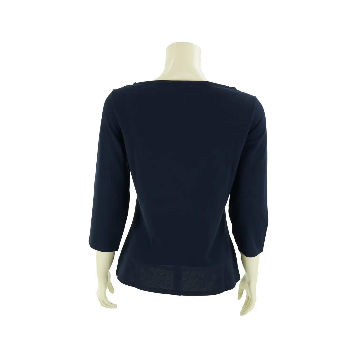 เซตเสื้อสตรีคอปาด ผ้าสีพื้น แขนยาว 5 ส่วน และ ผ้าคลุมไหล่สีเทา - Image 4