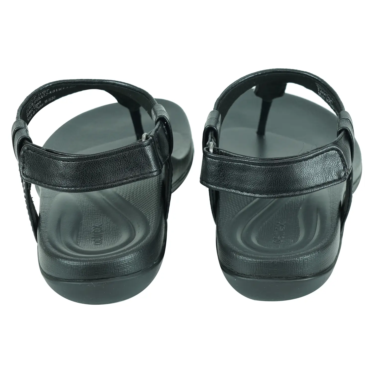 รองเท้าแตะแบบหนีบ ดีไซน์สายรัดข้อเท้า รูปตัว T แต่งเหลือบ สีเมแทลิกส์ รุ่น Janet strap Sandals - Image 5