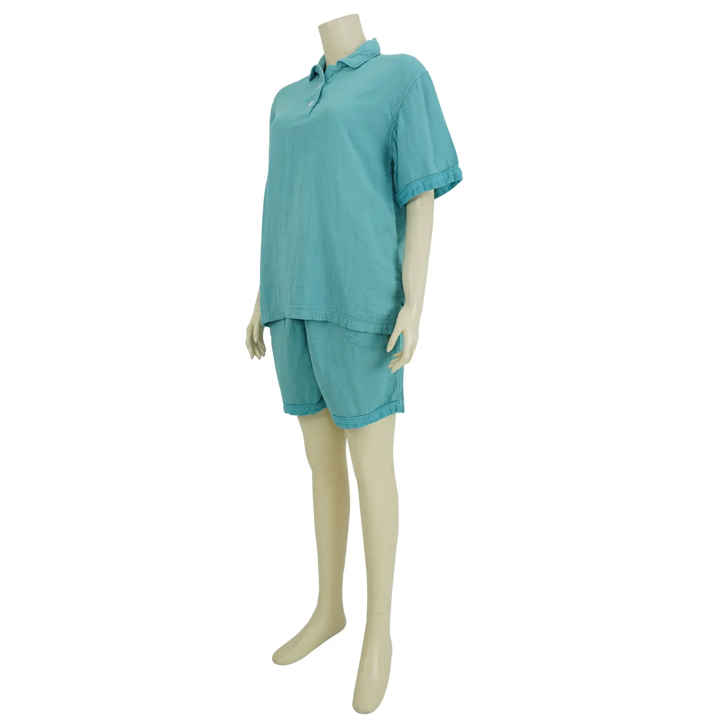 ชุดนอนสีพื้น ผ้าทอ DOUBLE GAUZE - Image 4