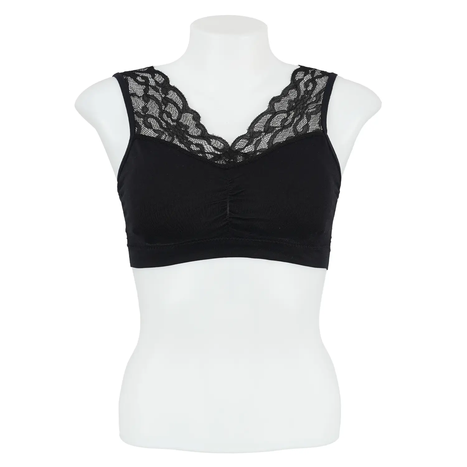 เซตเสื้อชั้นใน ไร้โครงแบบสวม ดีไซน์สายบ่าลูกไม้ - Image 4