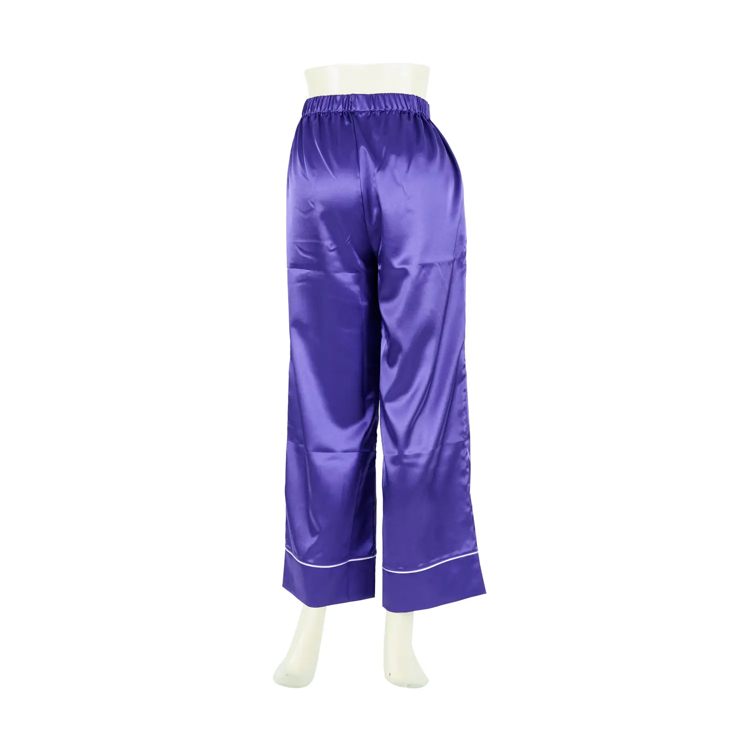 เซตกางเกงสตรี RIKA แบบลำลอง ขายาว ผ้าซาตินสีพื้น จำนวน 2 ตัว - Image 7