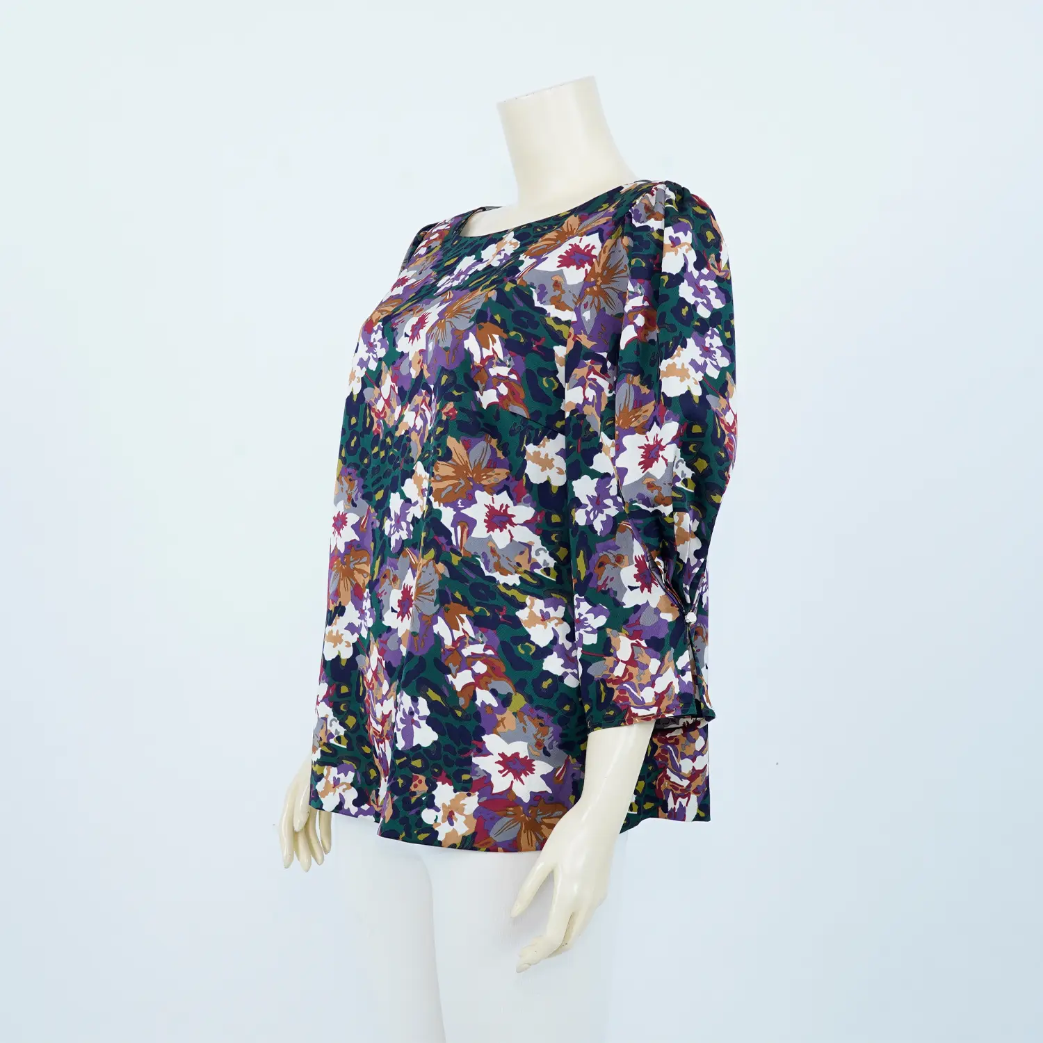 เซตเสื้อคอปาด แขนพอง ดีไซน์อัดพลีท จับจีบปลายแขน - Image 7