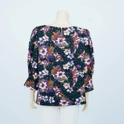 เซตเสื้อคอปาด แขนพอง ดีไซน์อัดพลีท จับจีบปลายแขน - Image 6