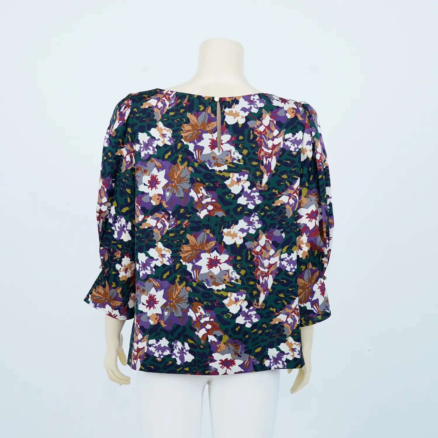 เซตเสื้อคอปาด แขนพอง ดีไซน์อัดพลีท จับจีบปลายแขน - Image 6