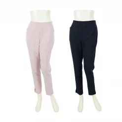 กางเกงขา 5 ส่วน ทรง Straight Slimming  ขอบเอวยางยืดด้านหลัง