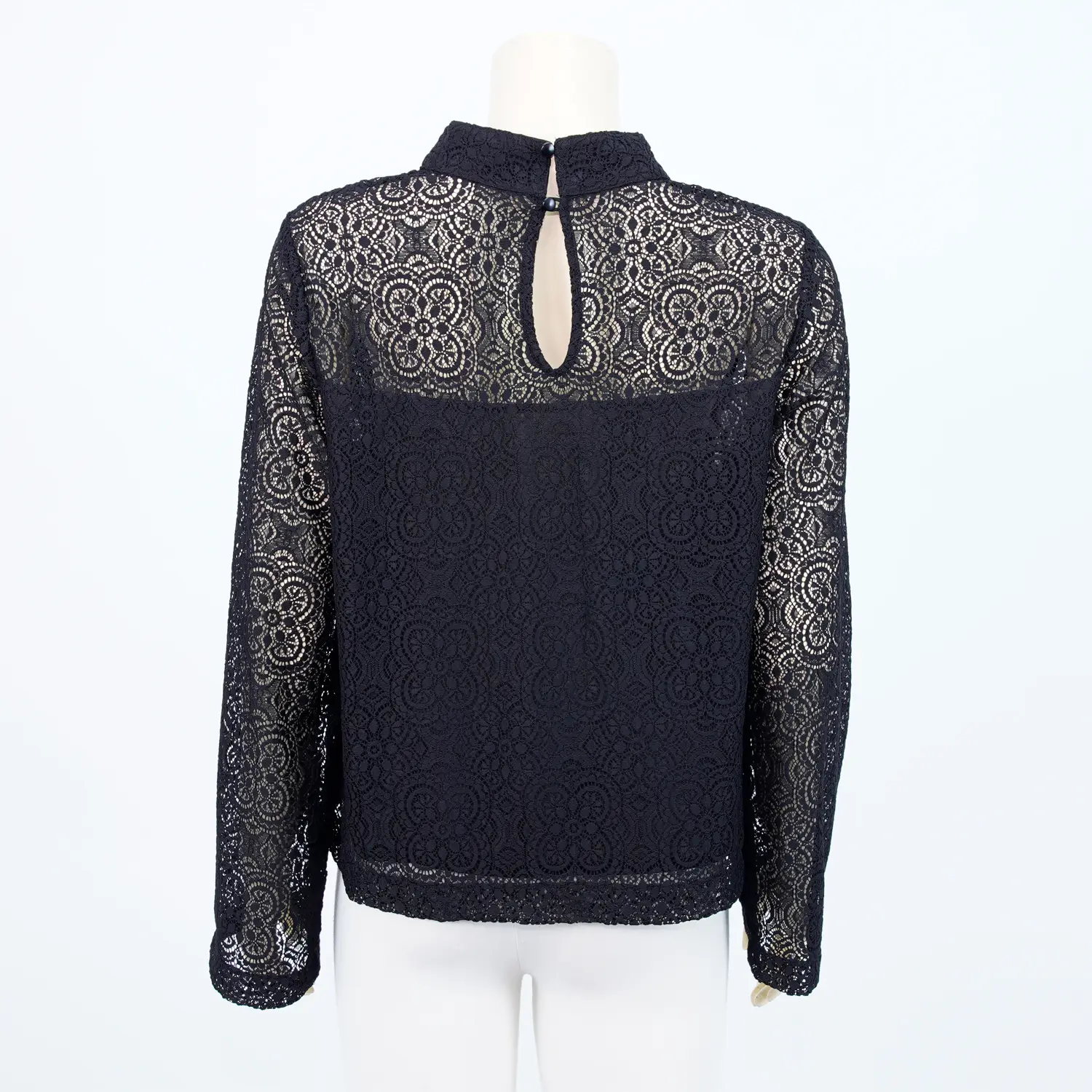 เสื้อคอตั้ง แขนยาว ผ้าลูกไม้ - Image 2
