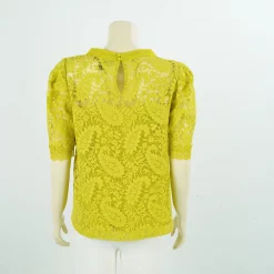 เสื้อสตรีคอตั้ง  แขนกระบอก ทอลายดอกไม้  ผสมลายดอกเพสลีย์ - Image 3