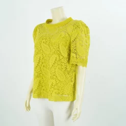 เสื้อสตรีคอตั้ง  แขนกระบอก ทอลายดอกไม้  ผสมลายดอกเพสลีย์ - Image 4