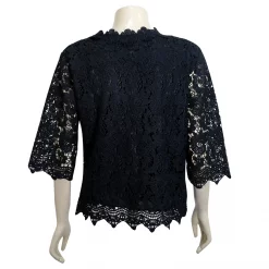 เซตเสื้อผ้าลูกไม้ ดีไซน์ กระดุมหน้า แขนยาว 4 ส่วน - Image 4