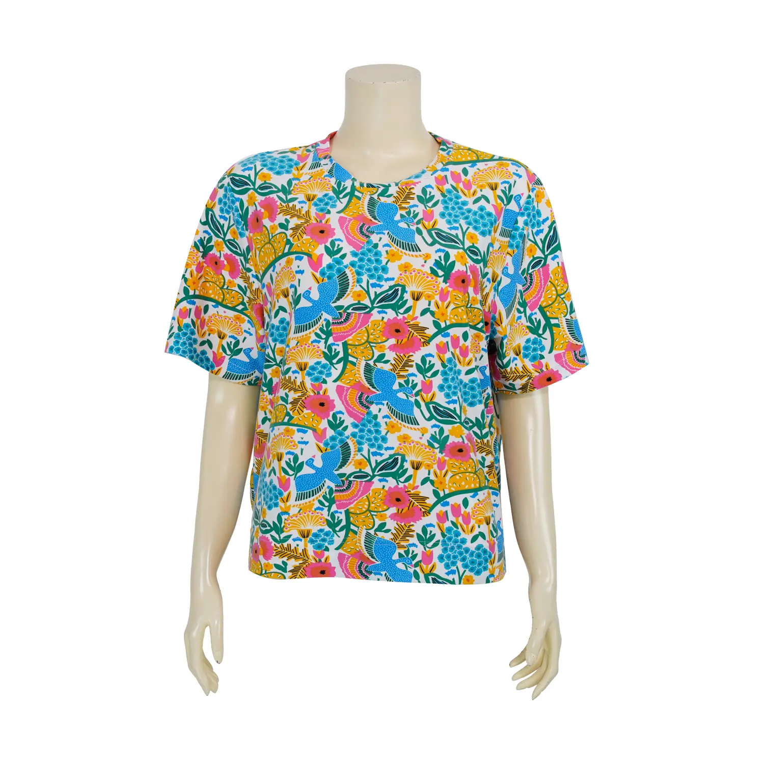 เซตเสื้อยืดคอกลม ทรงโอเวอร์ไซซ์ แขนสั้น จำนวน 5 ตัว - Image 4