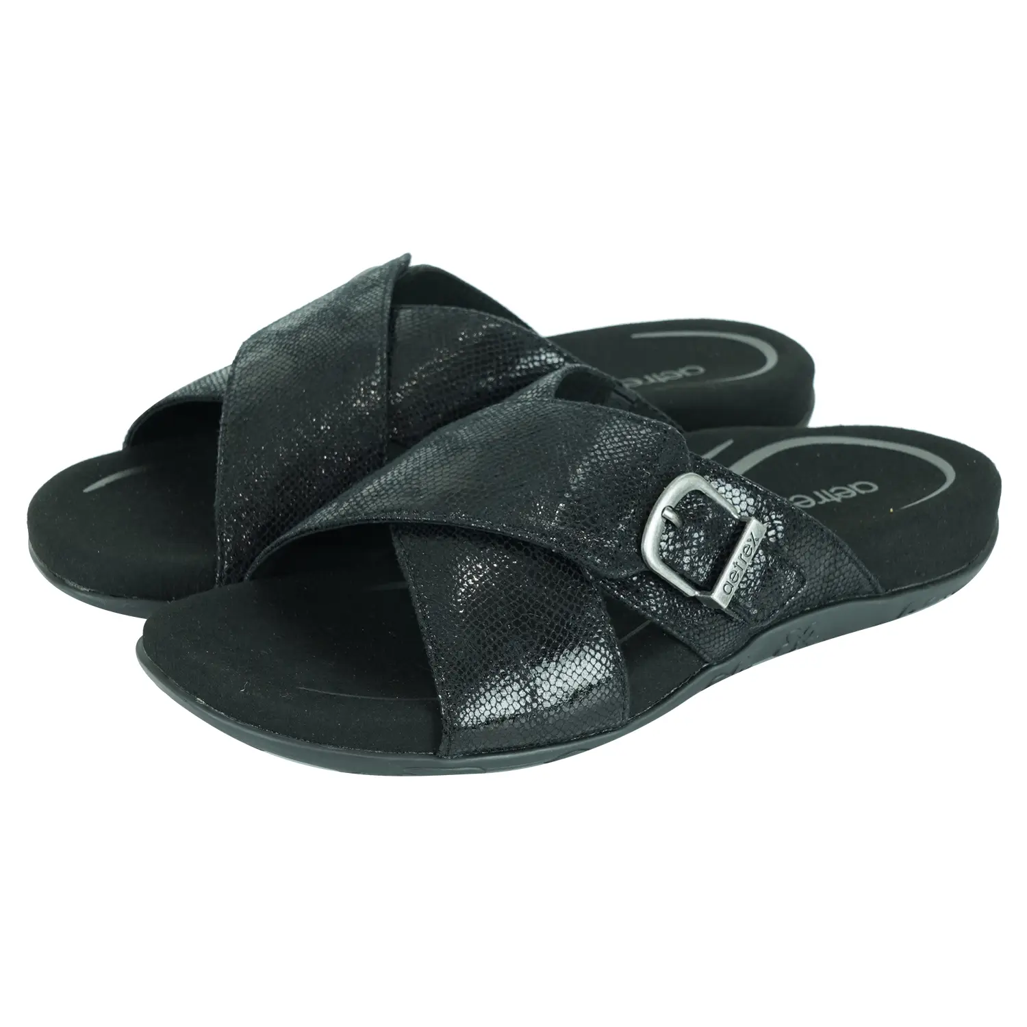 รองเท้าแตะแบบสวม ดีไซน์ สายคาดหลังเท้าแบบไขว้ รุ่น Cecilia Sandals - Image 2