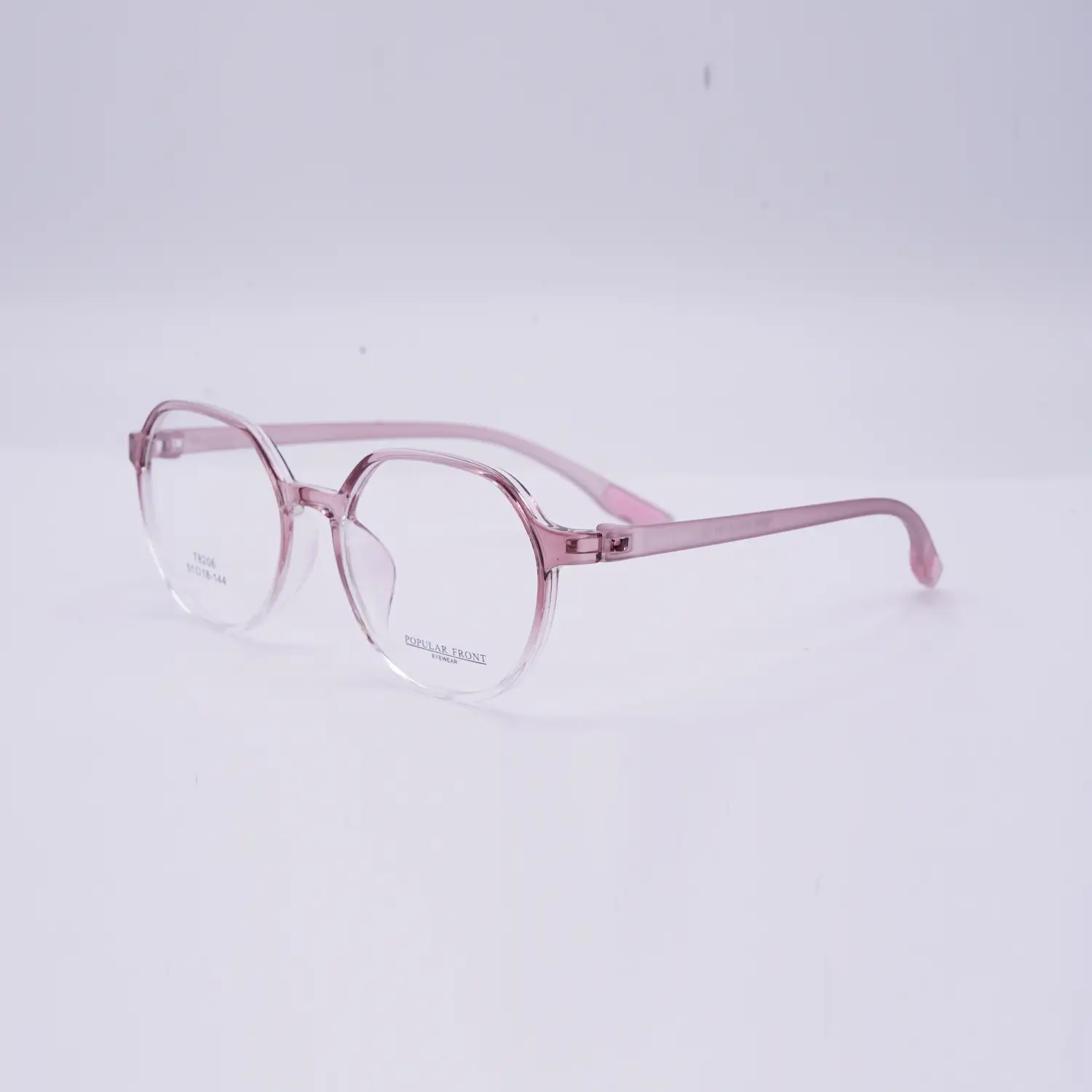 กรอบแว่นตา สีชมพูใสไล่เฉด ทรง MESA - Image 2