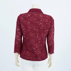 เสื้อคอปก แขนกระบอก ผ้าลูกไม้แฟนซี - Image 2