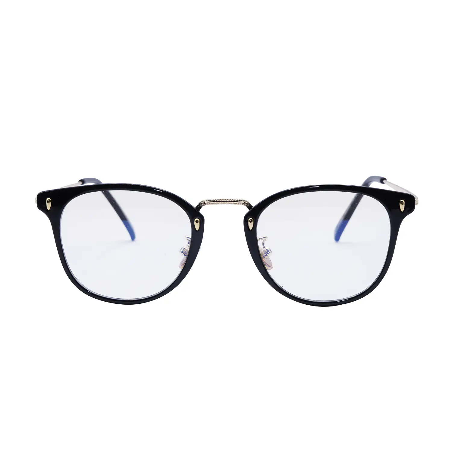 กรอบแว่นตา Ms.Potter หน้ากรอบสีดำ-ทอง ทรง Pantos