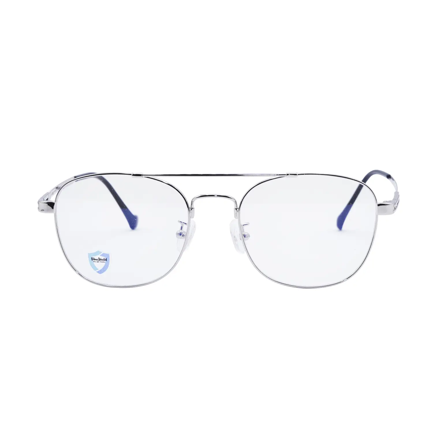 กรอบแว่นตา Ms.Potter เลนส์ Blue Light กรอบสีเงิน ทรง Rectangle