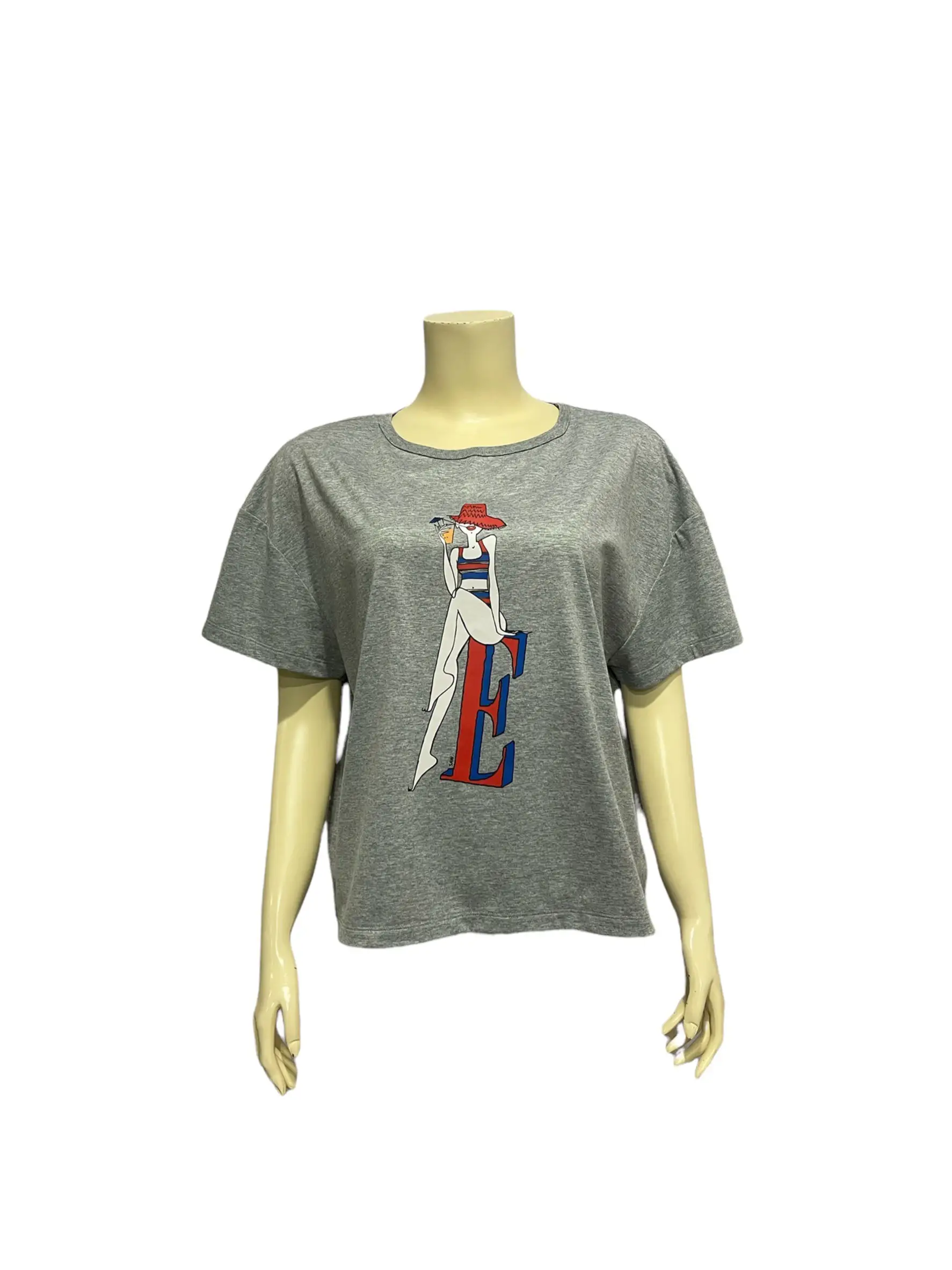 เซตเสื้อยืดคอปาด แขนสั้น ผ้า Soft Cotton 3 ตัว Boxy Oversize T-Shirt Set - Image 6