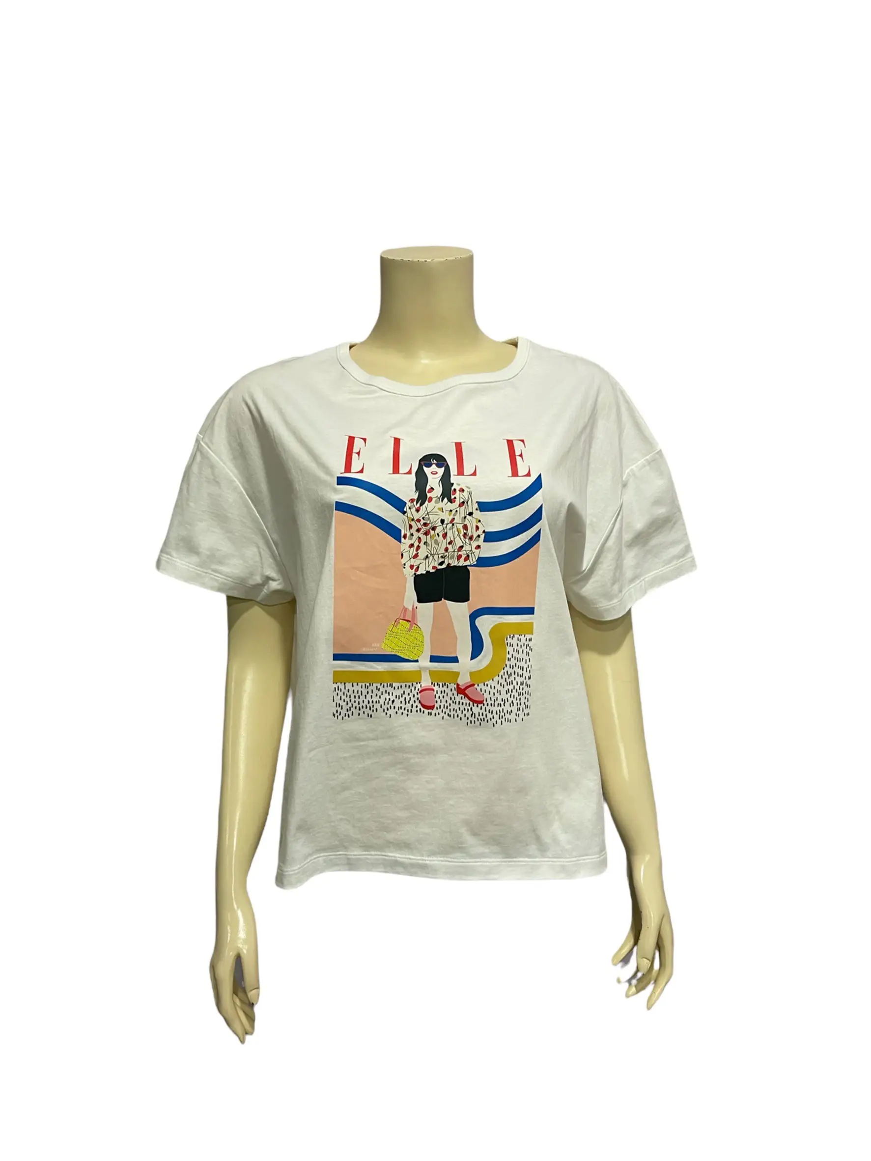 เซตเสื้อยืดคอปาด แขนสั้น ผ้า Soft Cotton 3 ตัว Boxy Oversize T-Shirt Set - Image 2