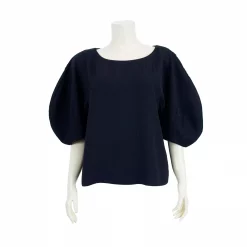 เสื้อคอปาด แขนทรง Dolman ยาว 3 ส่วน ผ้าแจ็คการ์ดลายทาง