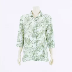 เสื้อเชิ้ตแขน 4 ส่วน ลายทรอปิคอล