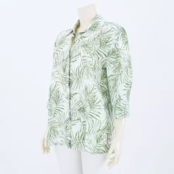 เสื้อเชิ้ตแขน 4 ส่วน ลายทรอปิคอล - Image 2