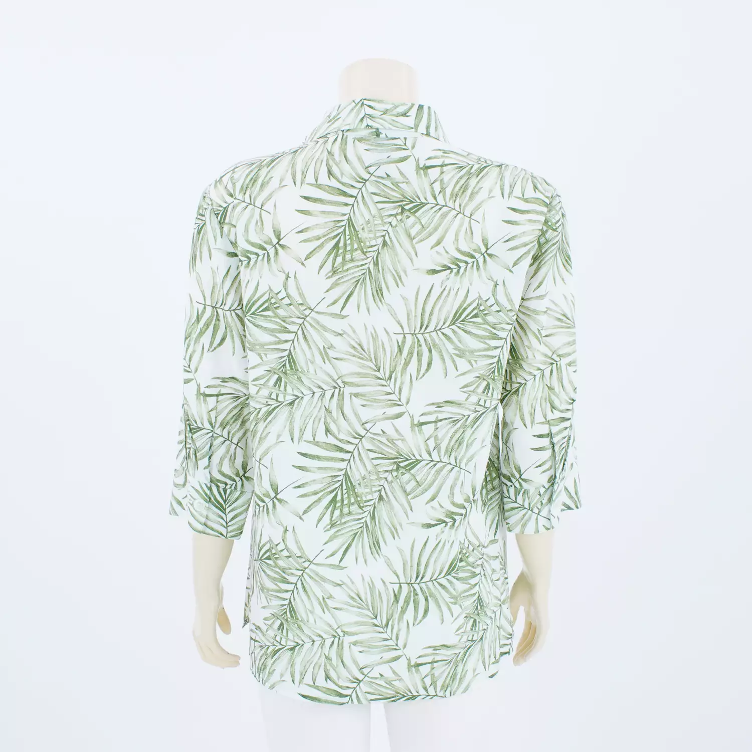 เสื้อเชิ้ตแขน 4 ส่วน ลายทรอปิคอล - Image 3