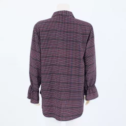 เสื้อเชิ้ตแขนยาว ผ้าพีชสกิน ลายฮาวส์ทูธ - Image 2