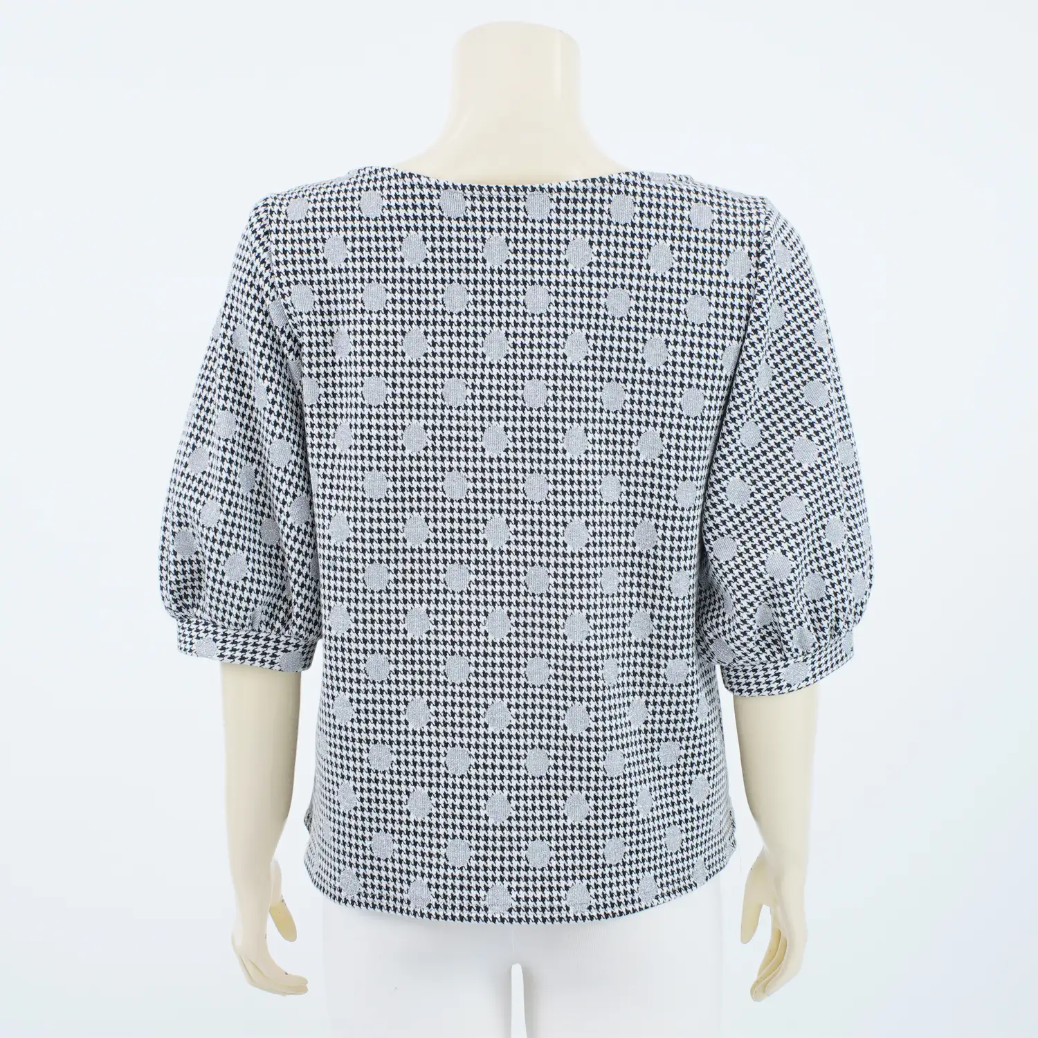 เสื้อคอกลม แขนกระบอก 3 ส่วน ผ้าทอลายชิโนริ - Image 3