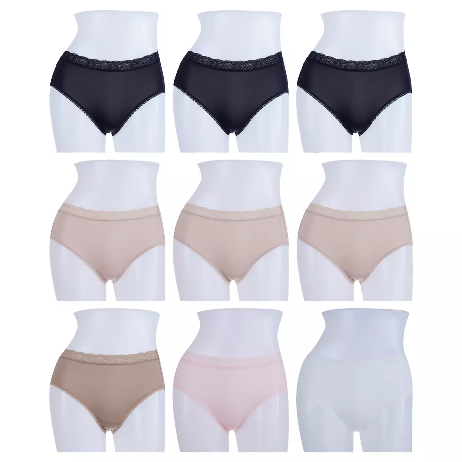 เซตกางเกงชั้นใน Wacoal Lady Panty 5 สี รวม 9 ตัว